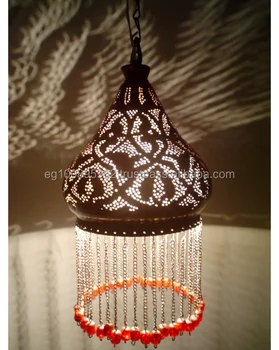 Br207 Antique Bedouin Style Beaded Br Hanging Lamp Shade Br207 Antique Bedouin Style Beaded Br Hanging Lamp Shade