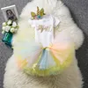 UNC31 3Pcs Unicorn 1st Birthday Girl Outfit Newborn Baby One Romper Bodysuit Tops+Tutu Skirt Dress+Headbands