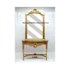 carved console, with mirror ,gold finishing