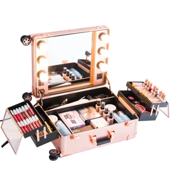 makeup vanity case with makeup