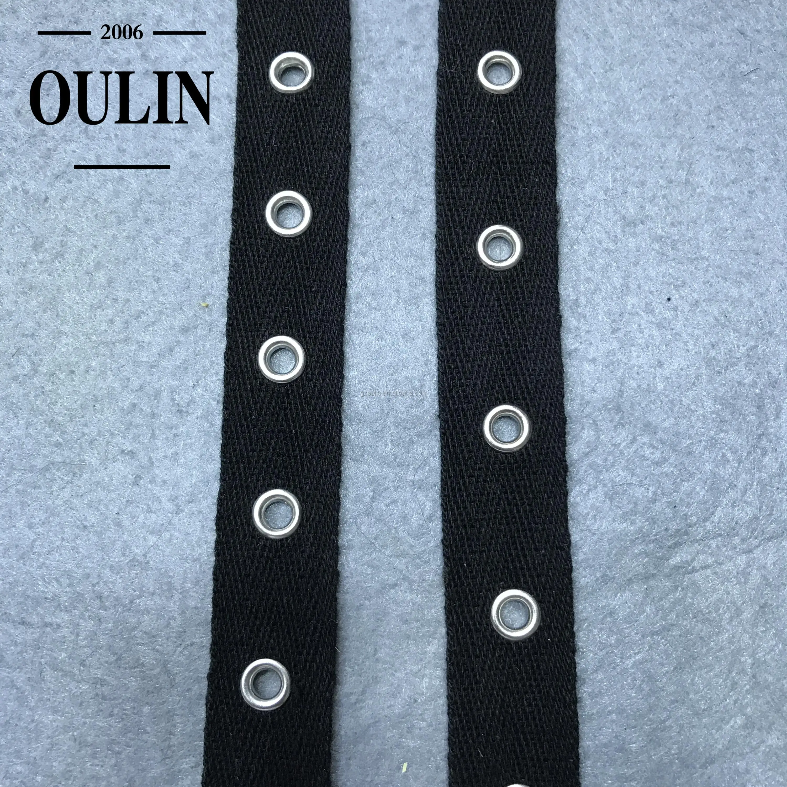 Cotton Fabric Ribbon Trim Blue Strap