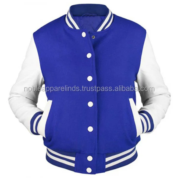 Custom Men's Cotton Baseball Varsity Jacket In Different Colors Nice