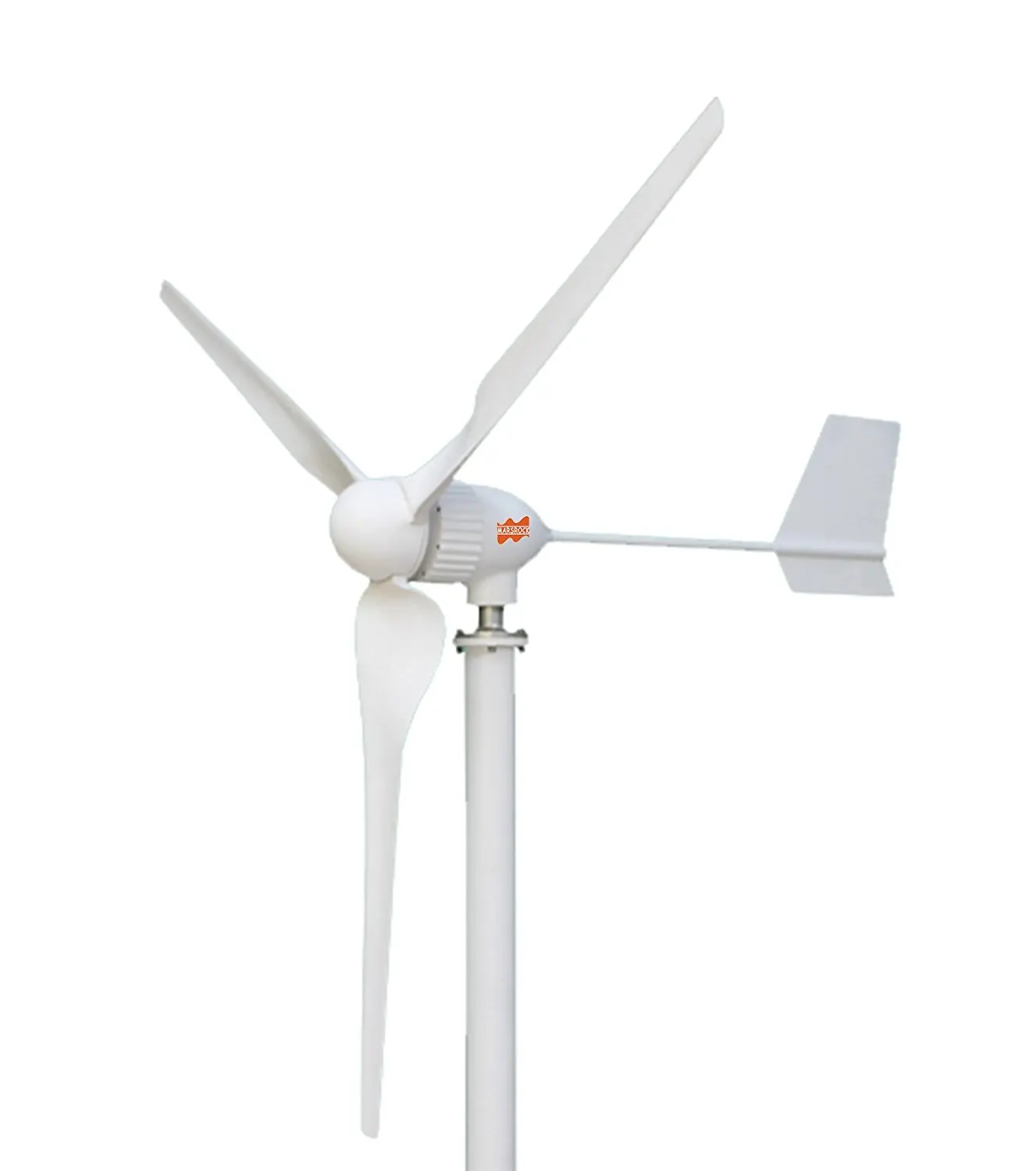 MarsRock Waterproof Wind Turbine with Controller 2.5m/s Start-up Wind Speed Three Phase Wind Turbine Generator with 800Watt/1000Watt 24V/48V 3 Blades Windmill (1000W 24V )