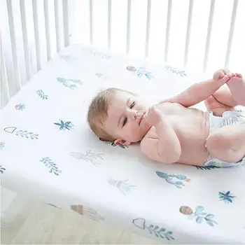 Pure Cotton Jersey Baby Crib Cot Fitted 