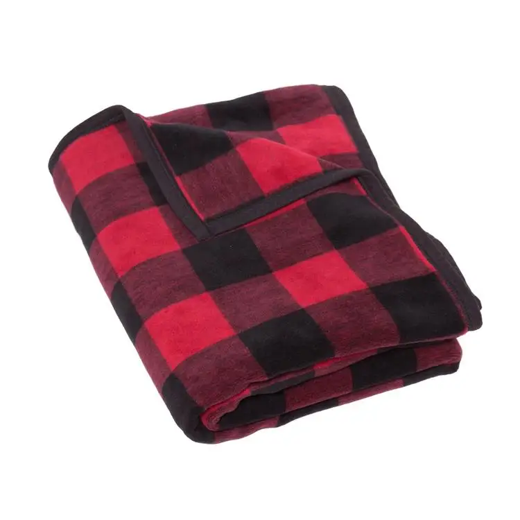 Wholesale Cheap Fleece Plaid Blanket Winter Warm 100 Polyester Bed