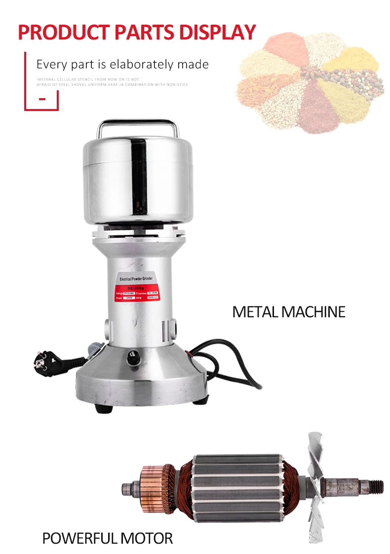 500g Electric Herb Grinder Machine Corn Grinder Machine Household Grinder Buy Herb Grinder