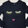 Bangladesh Stock lot/Shipment Overrun/Stock lot Apparels Girls Fancy Multi Color Long Sleeve Eye Printed T-Shirt