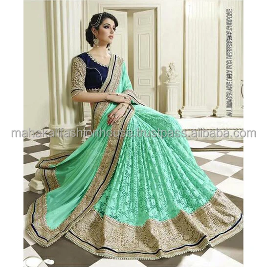 party wear heavy saree