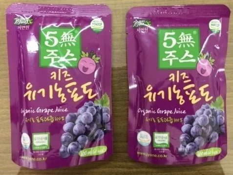 korean kids organic grape juice