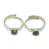 Ever Green Joy 925 Sterling Silver Green CZ Toe Ring, Designer Silver Jewelry, 925 Wholesale Silver Jewelry