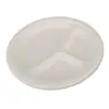 Bagasse white biodegradable 3-compartment takeaway baby party food container in india