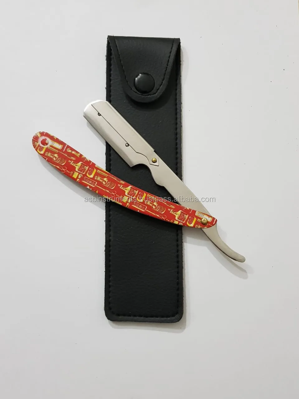 Barber Pole Paper Coated Straight Razor With Changeable Blade Buy