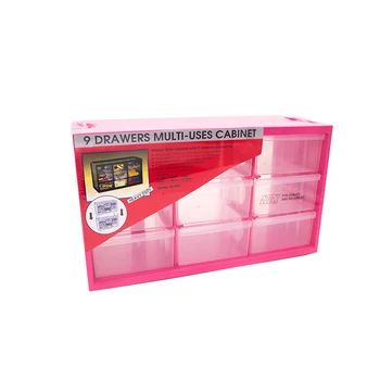 pink plastic storage boxes