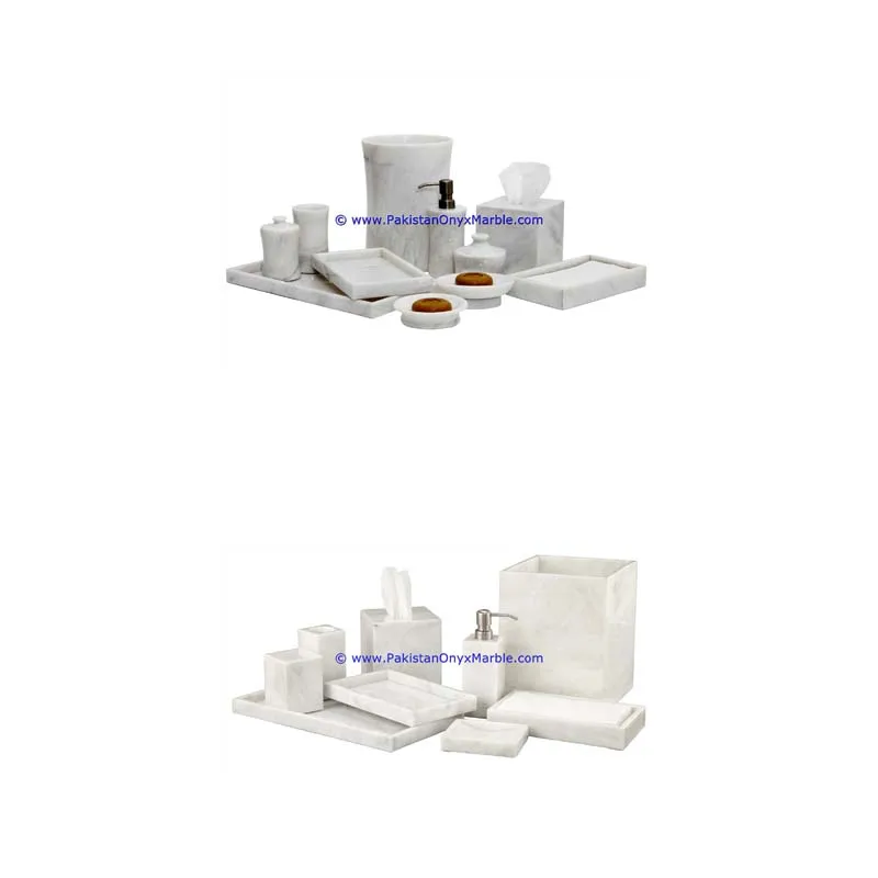 Customized Home Decor Luxury Marble Bathroom Accessories Set Customized Home Decor Luxury Marble