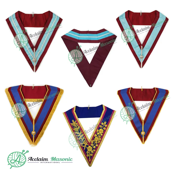 Mark Regalia Lodge Degree Ribbon Collarette - Buy Masonic Regalia Mark ...