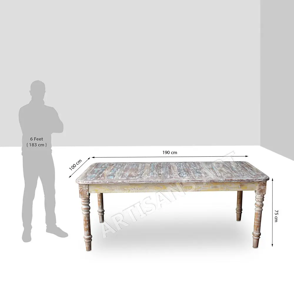 Whitewashed Reclaimed Wood Dining Table Vintage Reclaimed Distressed Dining Room Furniture Design Idea Buy Dining Table Antique Dining Table Dining Set Furniture Product On Alibaba Com