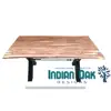 Industrial Furniture Live Edge Acacia Dining Table wooden dining table log slab dining table