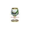 Marble Wine Glass With Gold Painting, Corporate Gift