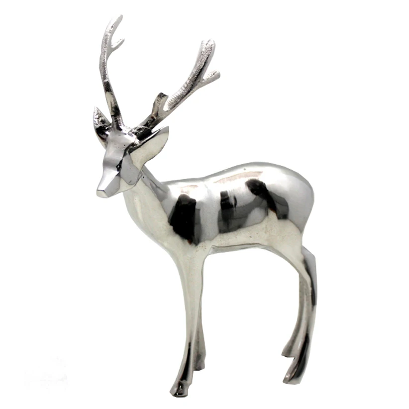 Aluminum Large Reindeer Metal Showpiece Home Decorations Buy