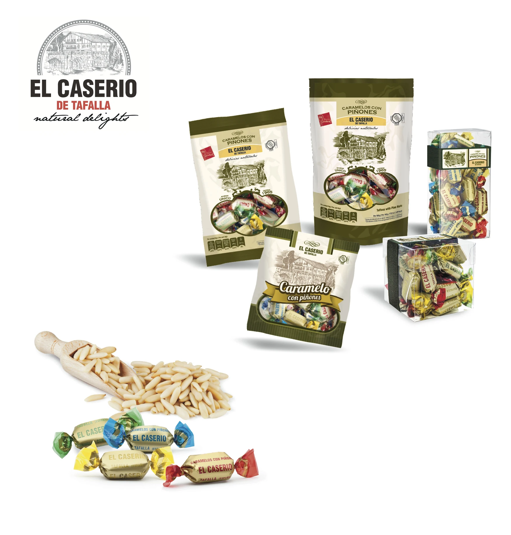 
Spanish Halal Candy with Pine Nuts Supplier - Coffee Flavour | El Caserio 
