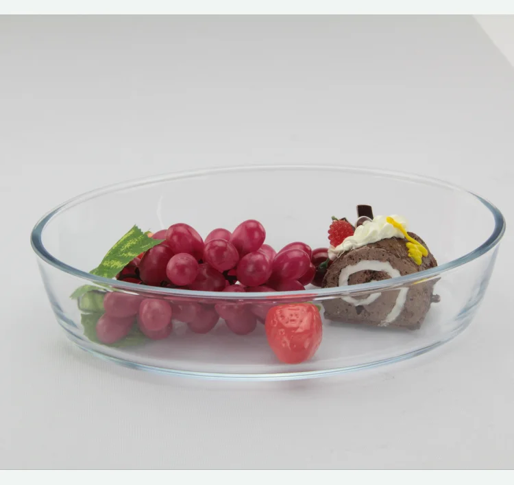 Oval Glass Borosilicate Glass Bakeware With Reasonable Price Microwave