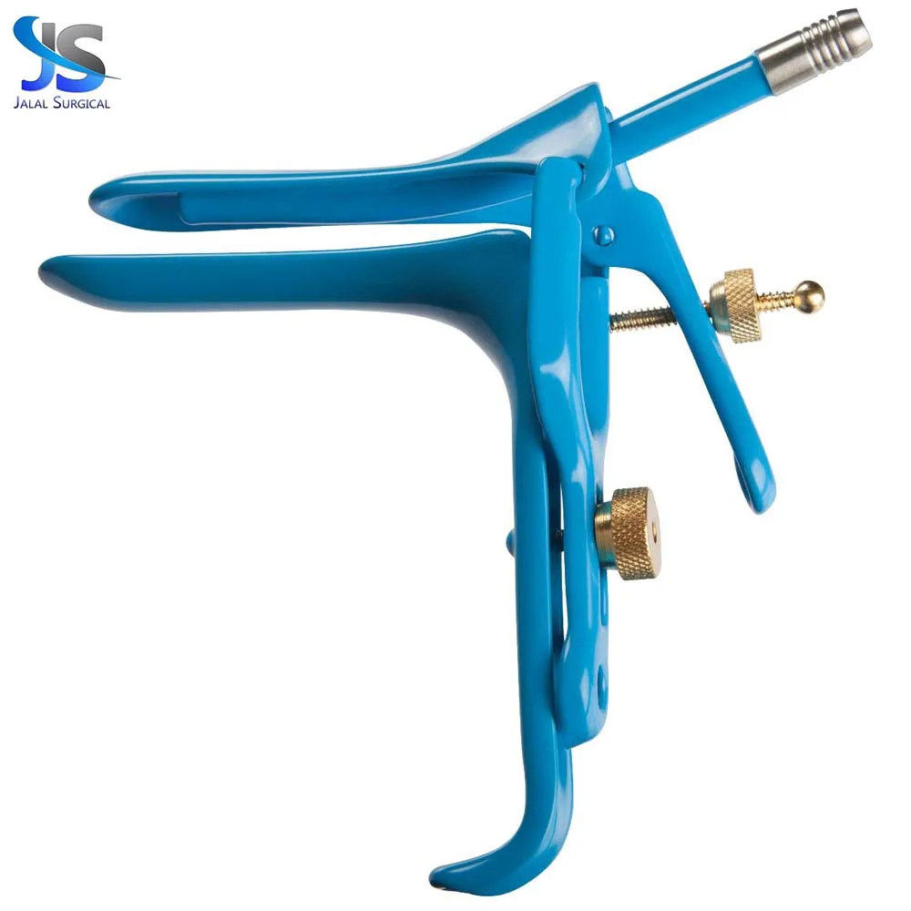 Surgical Graves Vaginal Speculum/large Insulated Blue Coating For