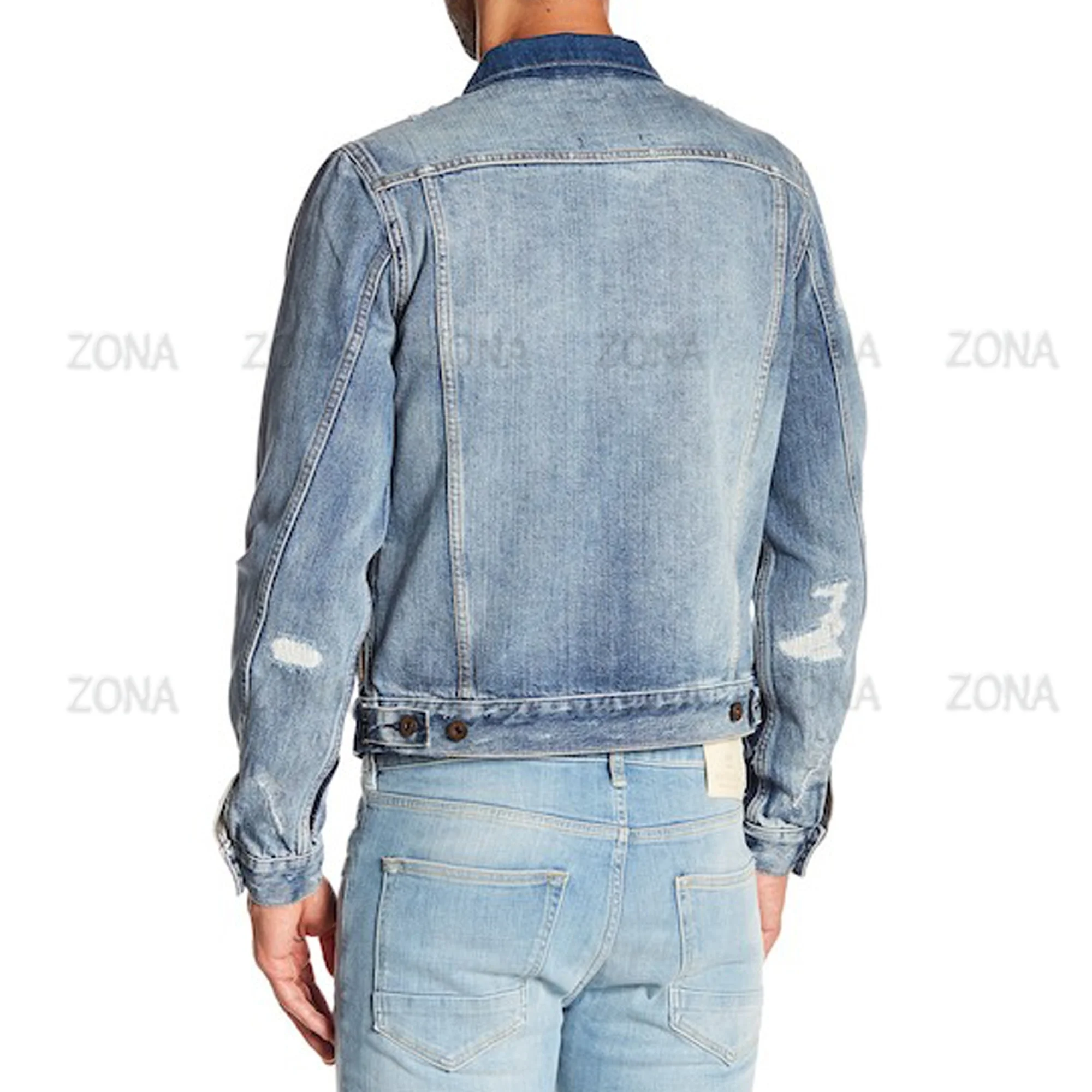 High Quality Oversized Jean Outwear Fashion Casual Apparel Jeans Denim Jackets   Mens Clothing Plain Dyed Denim Jeans Jackets