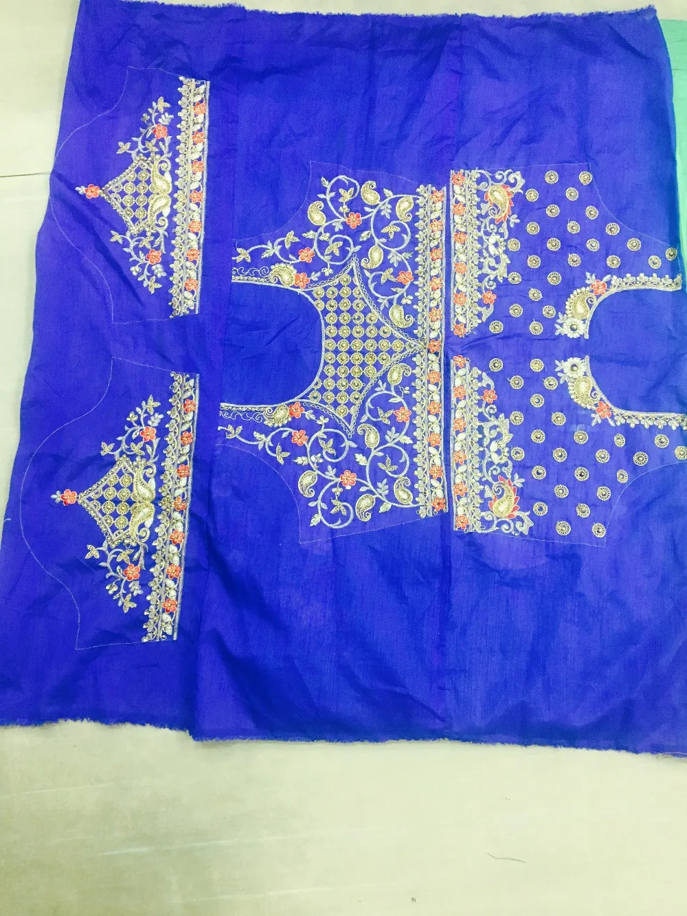 Mirror Work Party Wear Traditional Saree With Embroidery Work Lace ...