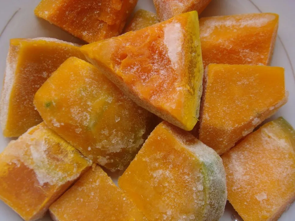 冷冻南瓜随机切