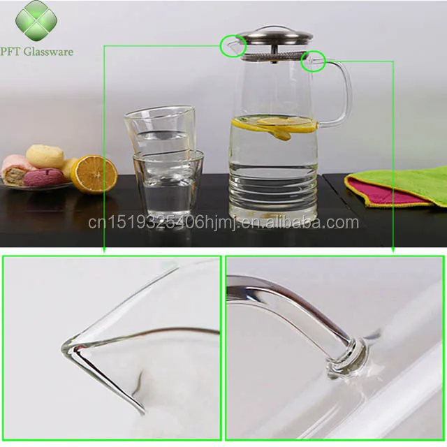 Wholesale Chape Pure Handmade Big Volume Glass Water Bottle Crystal Decanter With Metal Cap.jpg
