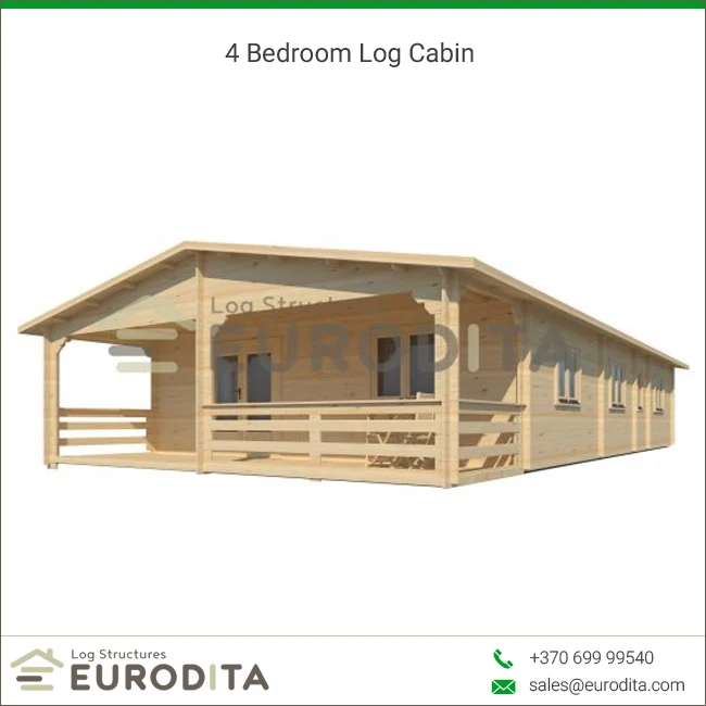 4 Bedroom 90mm Wall Thickness Log Cabin Manufacturer Buy