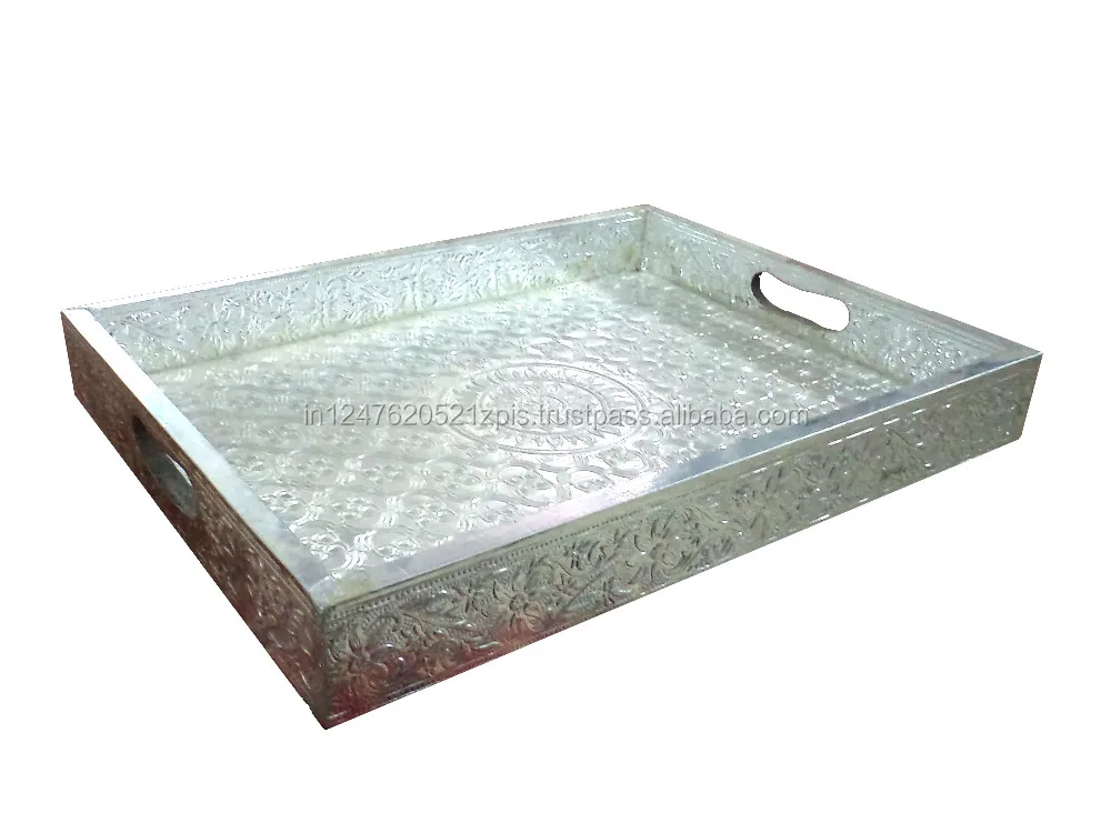 white metal trays online