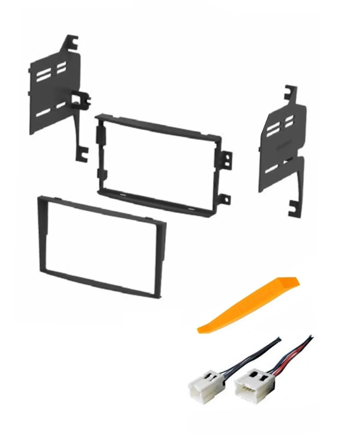 ASC Audio Car Stereo Dash Install Kit and Wire Harness for Installing an  Aftermarket Double Din