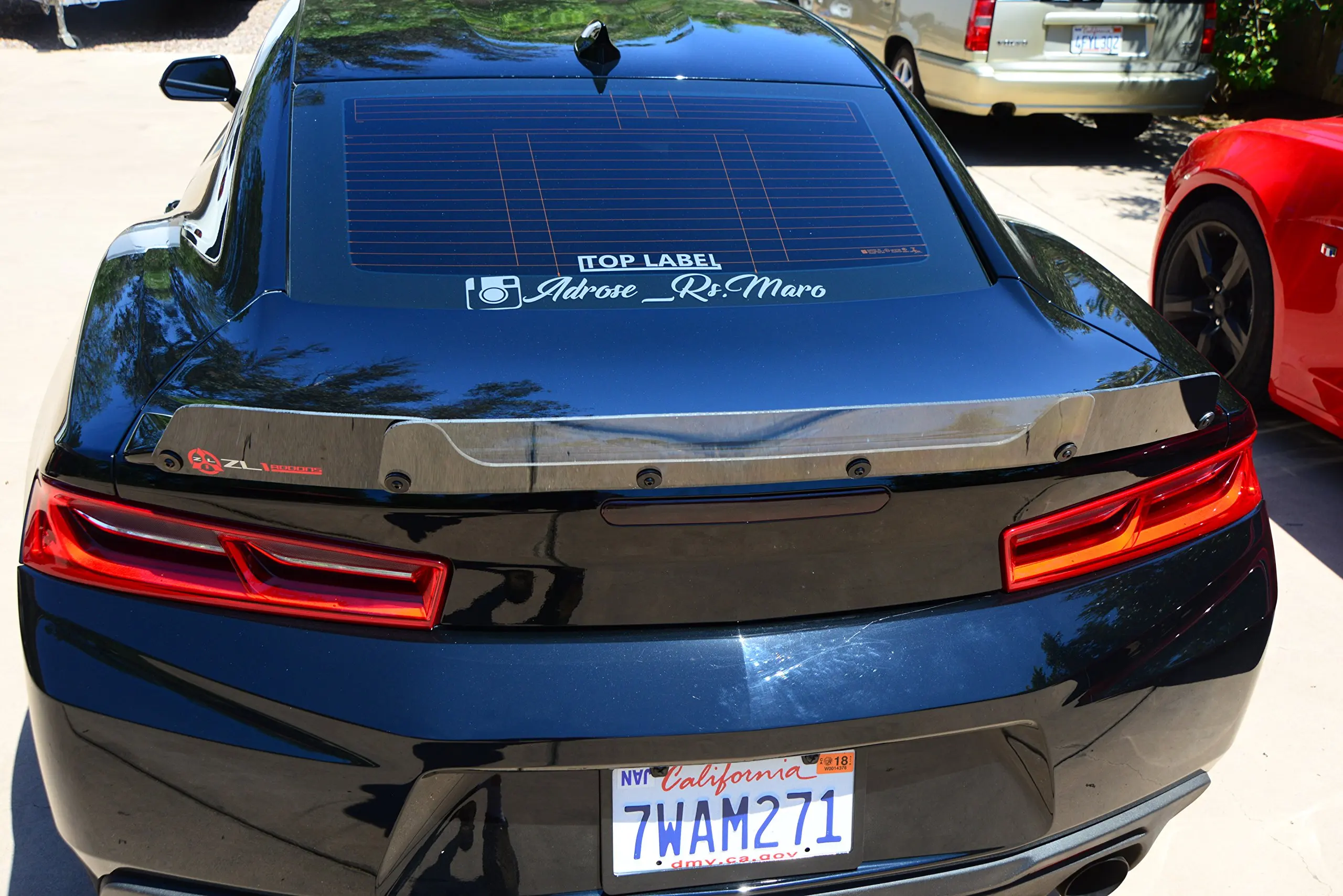 Fit 14-15 Chevrolet Camaro ZL1 Style Rear Wing Trunk Lip Spoiler W// Wickerbill