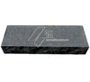 Flamed block steps deep black basalt