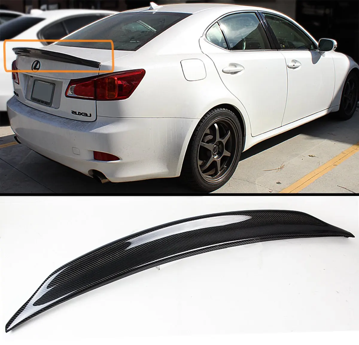 Buy Cuztom Tuning For 06 13 Lexus Is250 Is350 Isf Jdm Carbon Fiber Duckbill High Kick Rear Trunk Spoiler Wing In Cheap Price On Alibaba Com