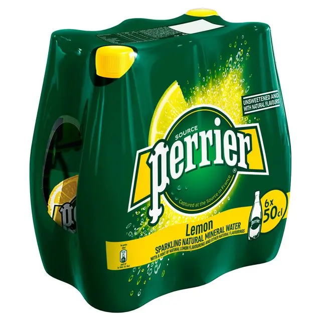offer - perrier lemon sparkling mineral water 6 x 500ml