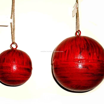 large red glass christmas balls