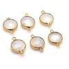 925 Sterling Silver Rainbow Moonstone Beautiful Gemstone Connector