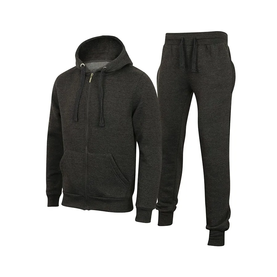 black fitted tracksuit