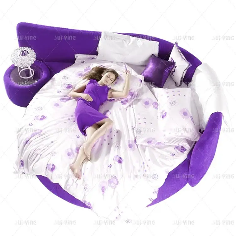 Modern Hotel Funiture Super King Size Round Bed Cy008 Modern Hotel Funiture Super King Size