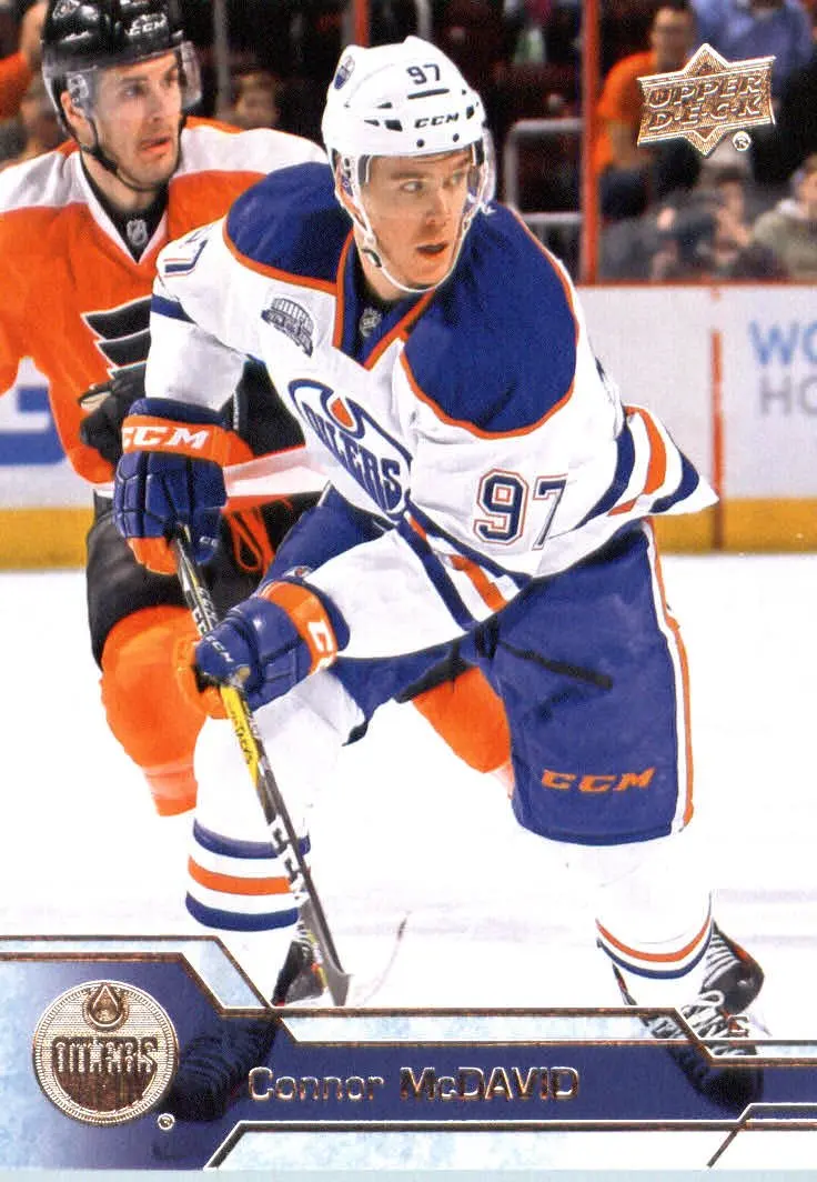 2016-17 Upper Deck Series 1 #75 Connor McDavid Edmonton Oilers Hockey Card-MINT
