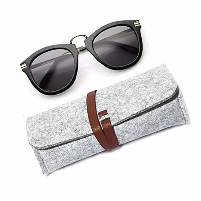 case felt portable soft bag glasses eyeglasses sunglasses storage pouch