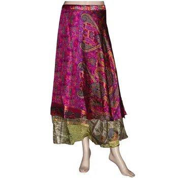 silk long skirts