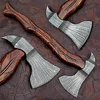 Handmade Damascus Steel Axe Rose Wood Handle