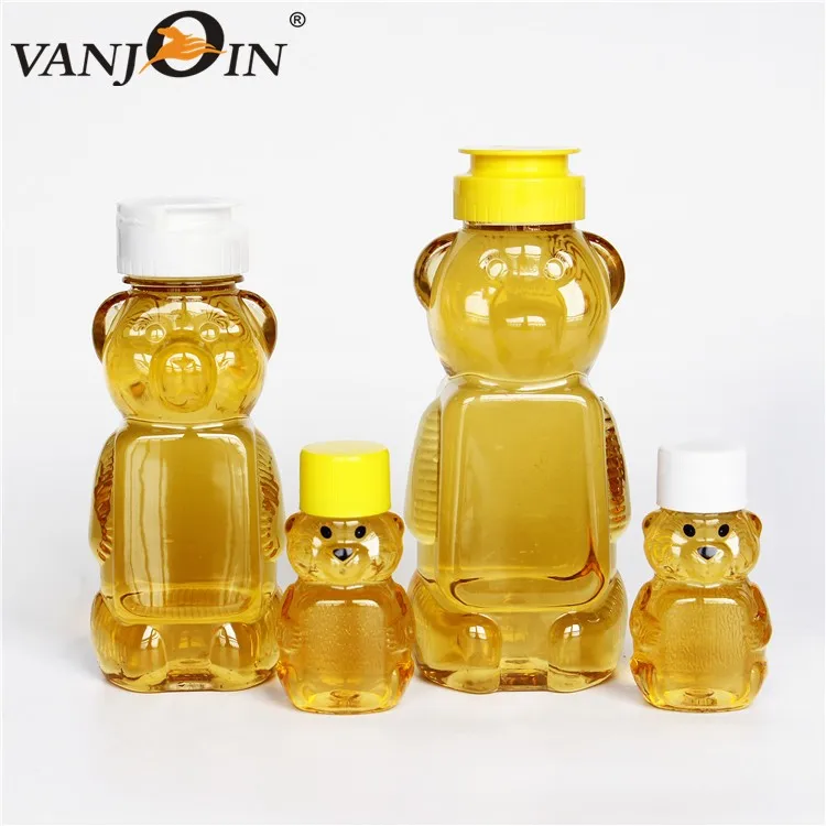 350g500g Empty Pet Plastic Queenline Squeeze Honey Bottles Bear Bee