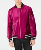Men's Plum Velvet Bomber Jacket Treat him to a luxurious velvet bomber jacket Full-zip closure Baseball collar