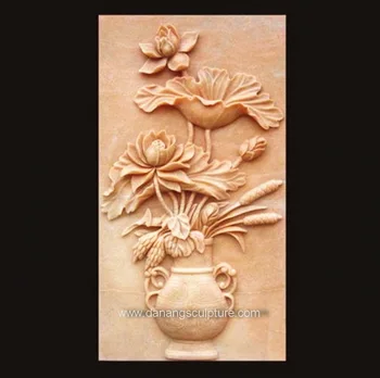 Home Decoration Flower Stone Sculpture Relief Dsf-pd28 - Buy Relief Of ...