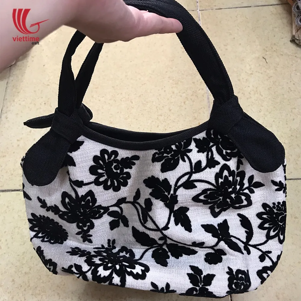 Source Fabric hobo bag for ladies with flower pattern/Women cloth hobo bag/Canvas  hobo bag wholesale on m.