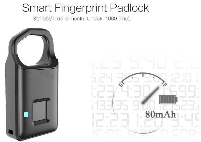 Fingerprint Padlock for Suitcase Gym Locker Fingerprint padlock Smart Backpack Lock.png